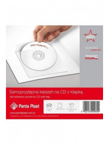 Pašlīmējoša kabatiņa CD/DVD, 10 gab