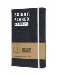 Piezīmju grāmata Moleskine Denim, līniju, džinsu vāks, 13x21 cm, Skinny