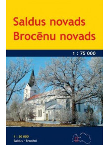 Saldus un Brocēnu novadu karte 1:75 000 (2015)