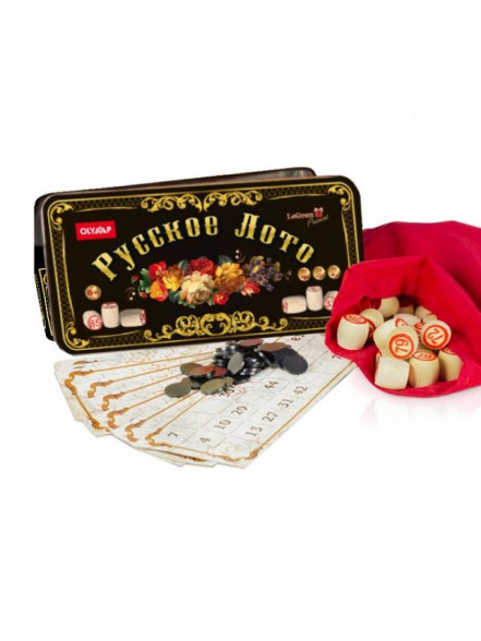 Galda spēle Krievu loto (metāla kaste)