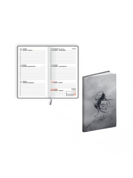 K/2024 Kabatas kalendārs POCKET FLEX, laminēts, grey