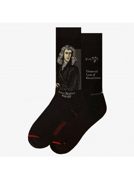 Zeķes Science & History - Isaac Newton, izm. 36-40, melnas