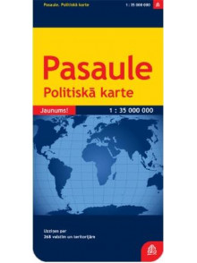 Pasaules politiskā karte (locīta)