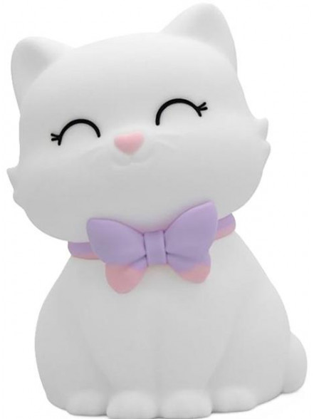Nakts lampa  Cat (LULU) with gradient bow collar  (USB)