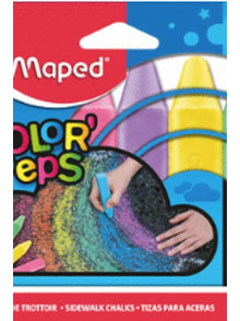 Krīts asfaltam MAPED  Color'Peps 2*11cm 6 kr.