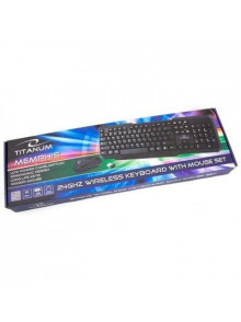 Titanum TK108 Bezvadu multimedia klaviatūra ar peli 1000dpi ENG
