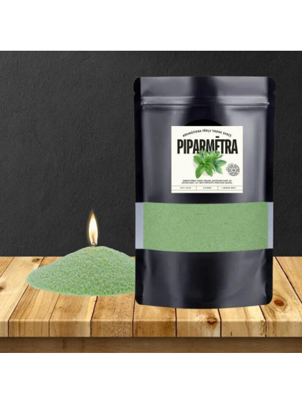 Pērļu vaska svece Piparmētra