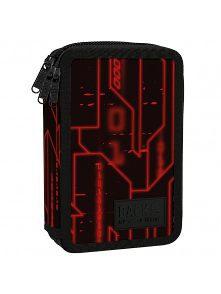 Penālis ar trīs rāvējslēdzējiem BACKUP 7 PB7EW51, 22 x 9 x 9 cm, 100 g.,