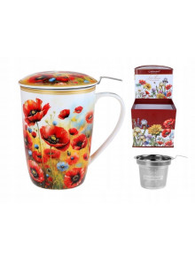 Krūze 600ml ar sietiņu un vāciņu L.Lozano