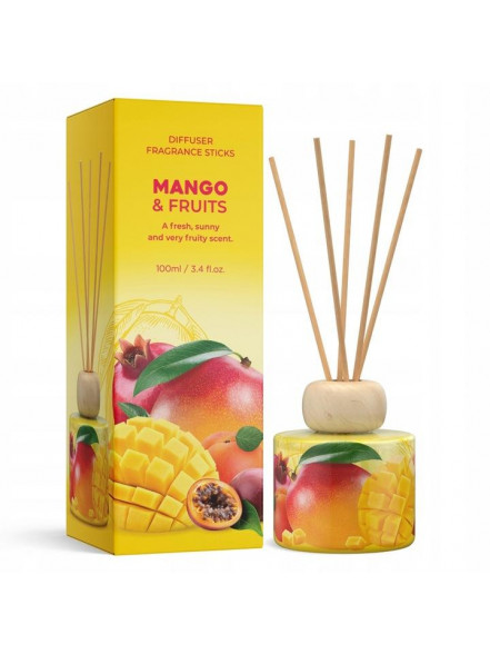 Arom. komplekts MANGO & AUGĻI (eļļas kociņi un eļļa 100ml)