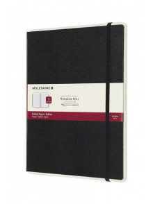 Piezīmju grāmata Moleskine Paper Tablet, līniju ciparu papīrs, melns vāks, 19x25 cm