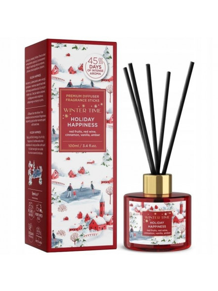 Arom. komplekts HOLIDAY HAPPINESS (eļļas kociņi un eļļa 100ml)