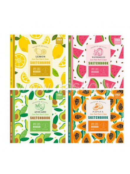 Klade FRESH Kraft ciets vāks 200*200mm., 36lpp., baltas ,lapas