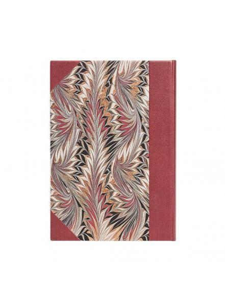 Piezīmju grāmata Cockerell Marbled Paper, Rubedo, līniju, MiDi