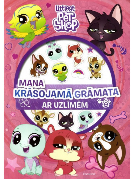 Littlest Pet Shop. Mana krāsoj amā grāmata. Ar uzlīmēm Littlest Pet Shop. Mana krāsoj amā grāmata. Ar uzlīmēm