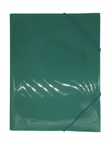 Mape ar gumiju HFP EXXO A4 PP caurspīdīga tirkīzzila