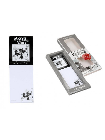 Piezīmju blociņš ar magnētu 6x18cm (50) Kaķi Romā
