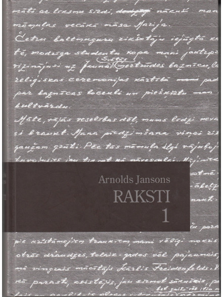 Raksti 1. A. Jansons 