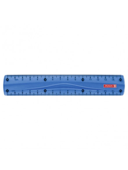 Lineāls 15 cm., Colour, tumši zils