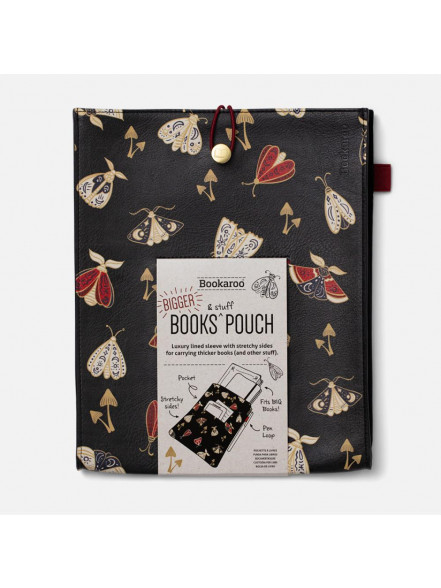 Mape Bookaroo Books & Stuff Pouch - Moths