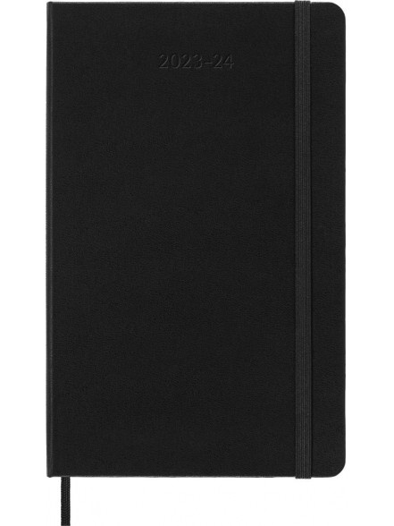 K/2023/24 Dienasgrāmata 18 mēneši 13*21 cm, cietos, melnos vākos