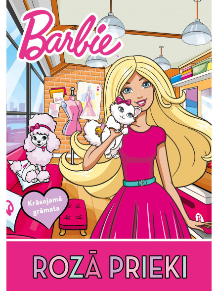 Barbie. Rozā prieki. Krāsojamā grāmata