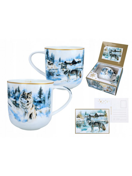 Krūzīte 500ml Carmani Winter Everywhere Wolves 219-9110