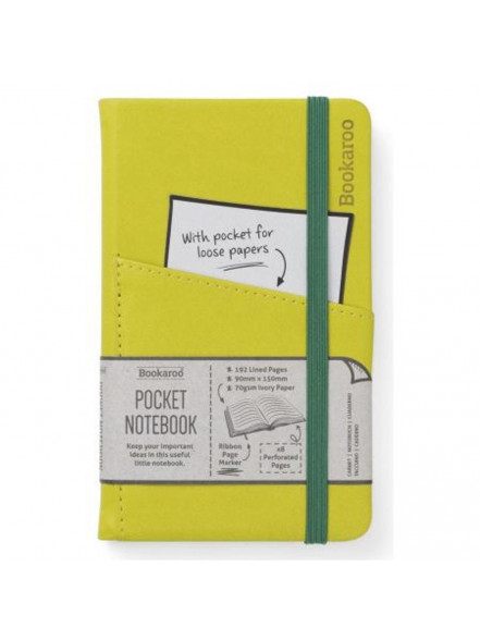 Blociņš Bookaroo POCKET (A6) - čartrīza zaļa