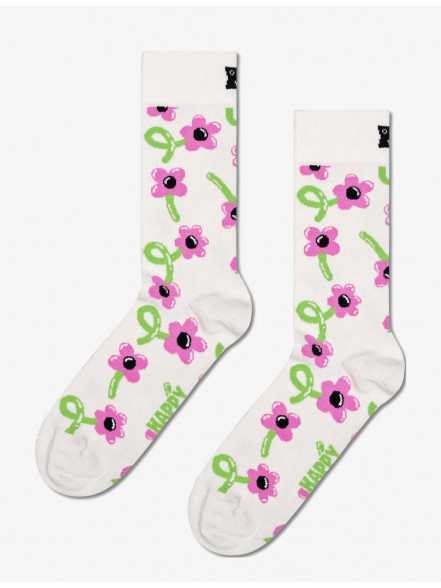 Zeķes Balloon Flower Sock, izm. 36-40, baltas