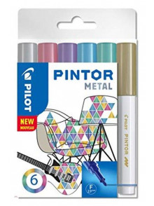 Marķieris PILOT PINTOR 1.0/6kr METALLIC noturīgs konisks