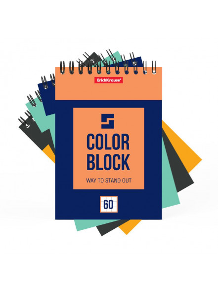 Piezīmju blociņš ar spirāli A6/60 lp. ErichKrauze