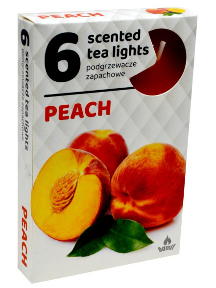 Tējas svecītes, 6 gab. Peach 271 Tējas svecītes, 6 gab. Peach 271