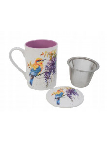 Krūze 300ml ar sietiņu un vāciņu