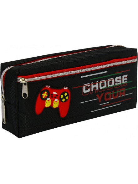 Penālis-maciņš ar 2 rāvējslēdzējiem Cool4School Choose your melns 87160