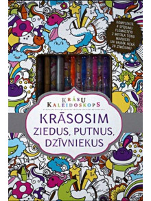 Krāsu kaleidoskops. Krāsosim ziedus, putnus, dzīvniekus