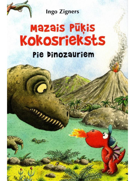 Mazais pūķis Kokosrieksts pie dinozauriem