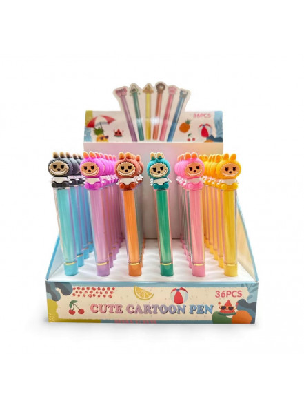 Gēla pildspalva ar labubu, zila