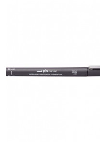 Marķieris UNI PIN Brush Dark grey