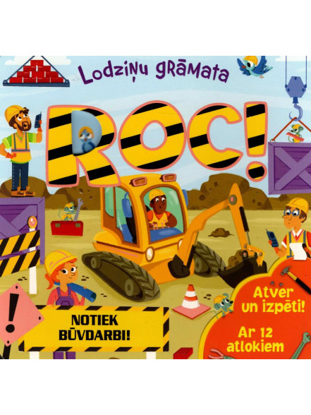 Lodziņu grāmata ROC! Atver uz izpēti! Ar 12 atlokiem 