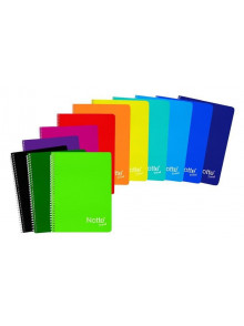 Klade A4, 100lp., perf.rūtiņu ar spirāli,PP vāks  6kr.  