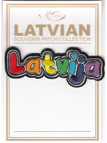 Uzšuve Latvija varavīksne