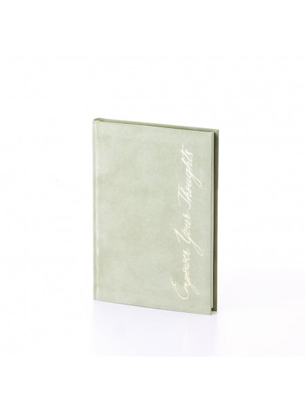 Piezīmju grāmata VELVET, gaiši zaļs 