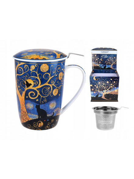 Krūze 600ml ar sietiņu un vāciņu V.Gogh 840-9740