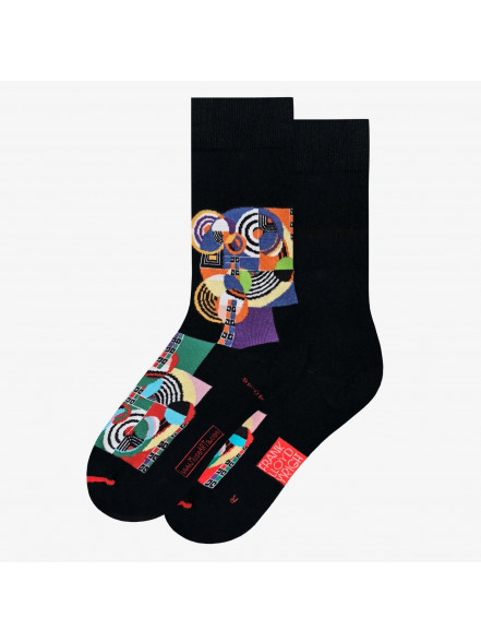 Zeķes Frank Lloyd Wright - Hoffman House Rug, izm. 40-46, melnas