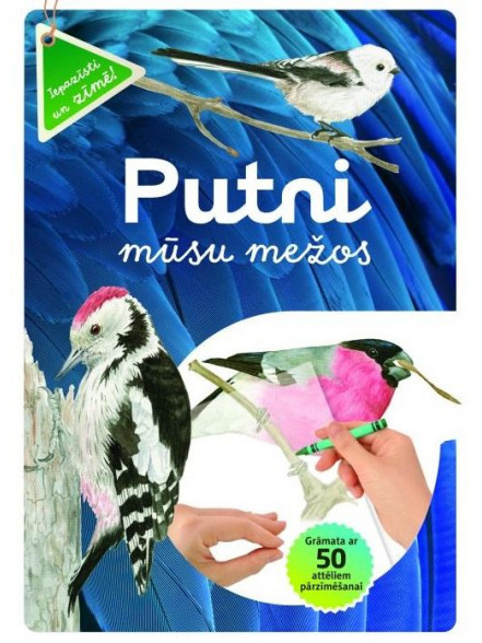 Putni mūsu mežos. Grāmata ar 50 attēliem pārzīmēšanai