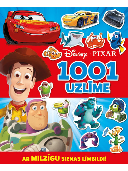 Disney PIXAR. 1001 uzllīme. Ar milzīgu sienas bildi