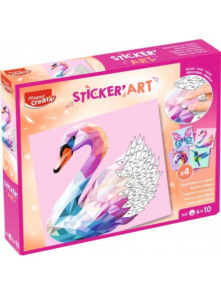 MAPED Creativ mozaiku komplekts Eleganti dzīvnieki 6>10