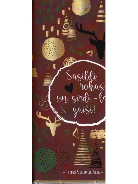 Tumšā šokolāde Sasildi rokas un sirdi