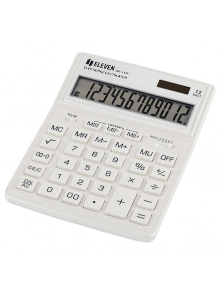 Kalkulators galda, 12 zīmes, balts, Eleven SDC-444XRWHEE, 204x155x33mm, 232g., Citizen analogs