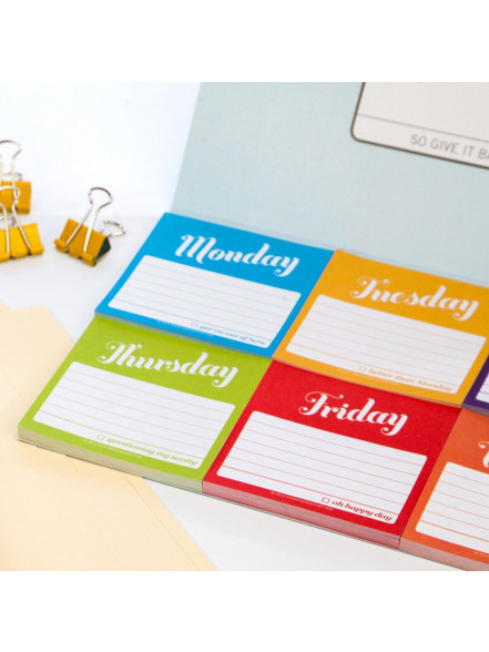 Līmlapiņas - Days of the Week Sticky Packet